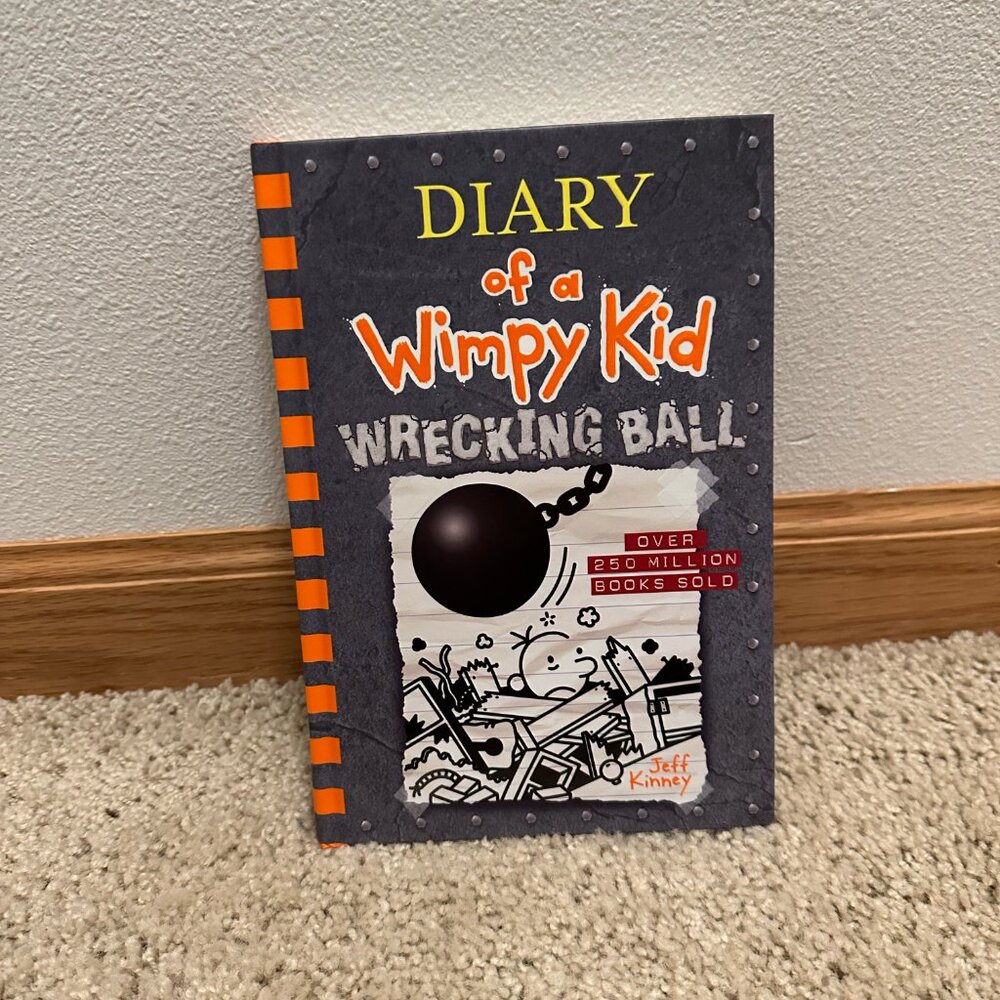 Diary of a Wimpy Kid Wrecking Ball by Jeff Kinney Hardcover Book